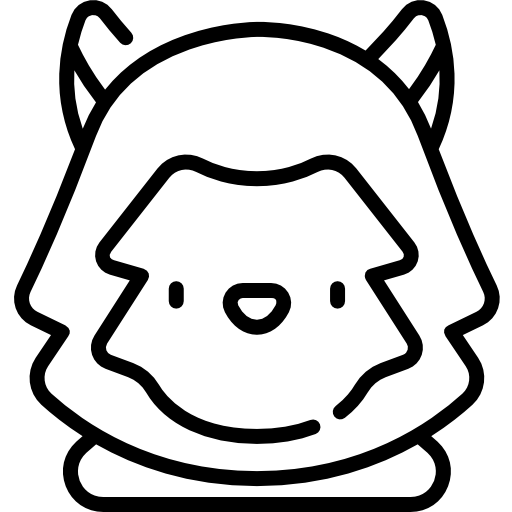 Оборотень Kawaii Lineal иконка