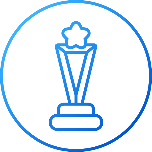stella del trofeo Generic gradient outline icona