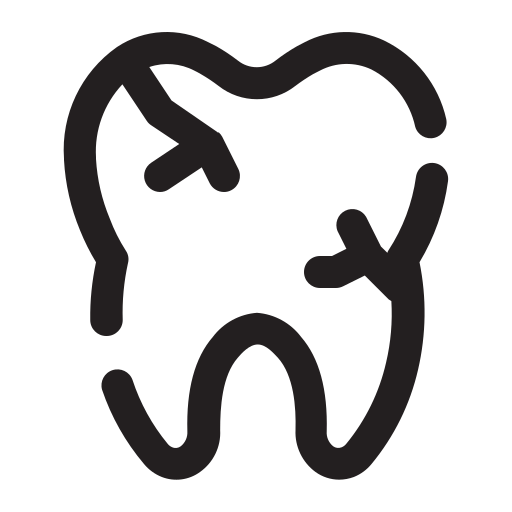 Tooth decay Generic outline icon
