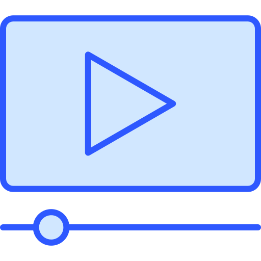비디오 플레이어 Generic color lineal-color icon
