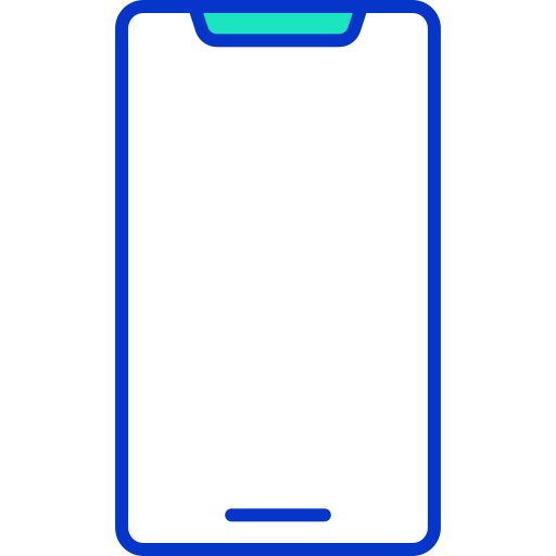 teléfono móvil Generic color lineal-color icono
