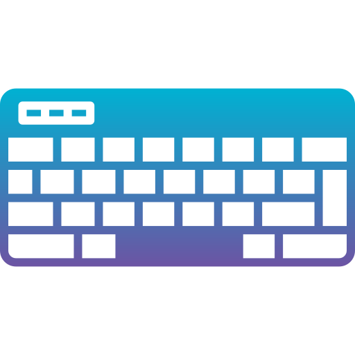 teclado Generic gradient fill icono