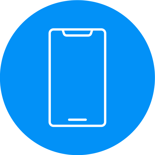 Mobile phone Generic color fill icon