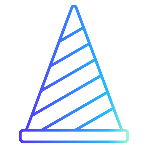 Traffic cone Generic gradient outline icon