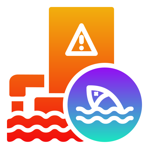 zanieczyszczenie wody Generic gradient fill ikona