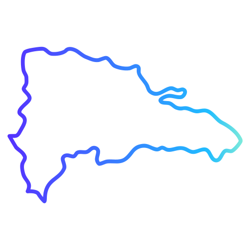 république dominicaine Generic gradient outline Icône
