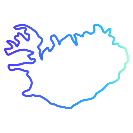 islanda Generic gradient outline icona