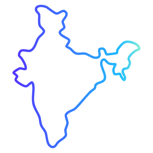 Índia Generic gradient outline Ícone