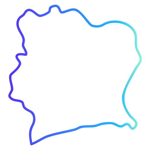 côte d'ivoire Generic gradient outline Icône