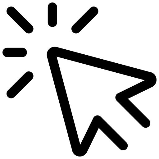 klicken Generic black outline icon