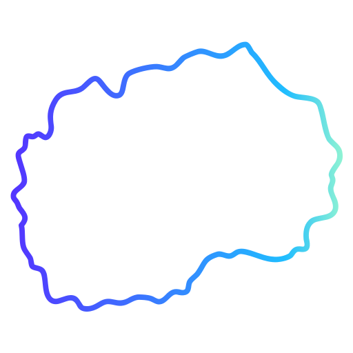 macedonia Generic gradient outline icona