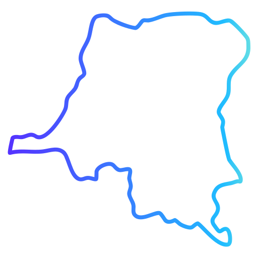 demokratische republik kongo Generic gradient outline icon