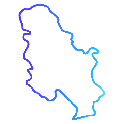 セルビア Generic gradient outline icon