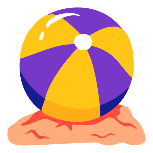 Beach ball Generic color fill icon