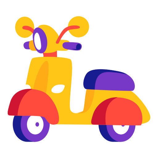 vespa scooter Generic color fill icono