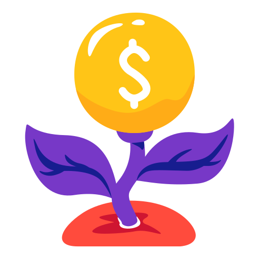 Growing profit Generic color fill icon