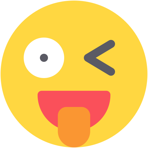 Winking Generic color fill icon