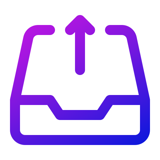 Outbox Generic gradient outline icon