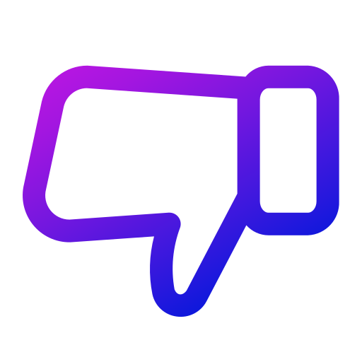 Thumbs down Generic gradient outline icon
