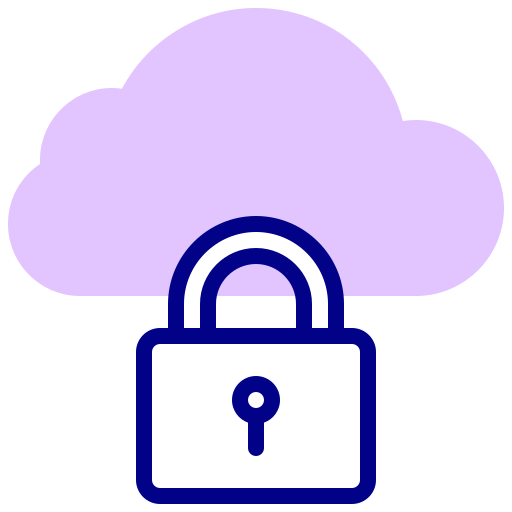 Cloud lock Generic color lineal-color icon