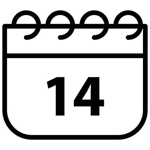 14. februar Generic outline icon