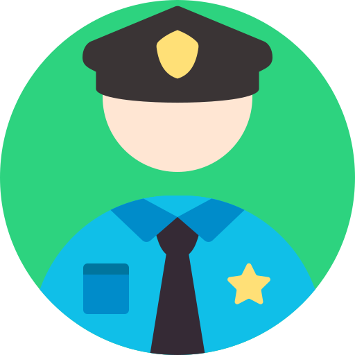 polizia stradale Generic color fill icona