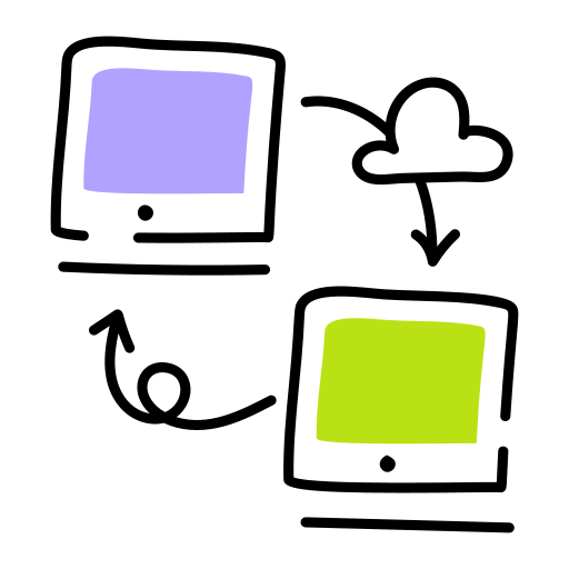 sieć klienta Generic color lineal-color ikona