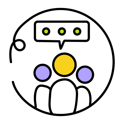 grupo de chat Generic color lineal-color icono