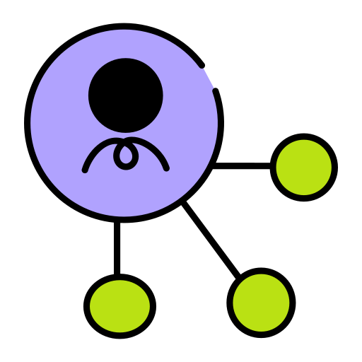 sieć użytkownika Generic color lineal-color ikona