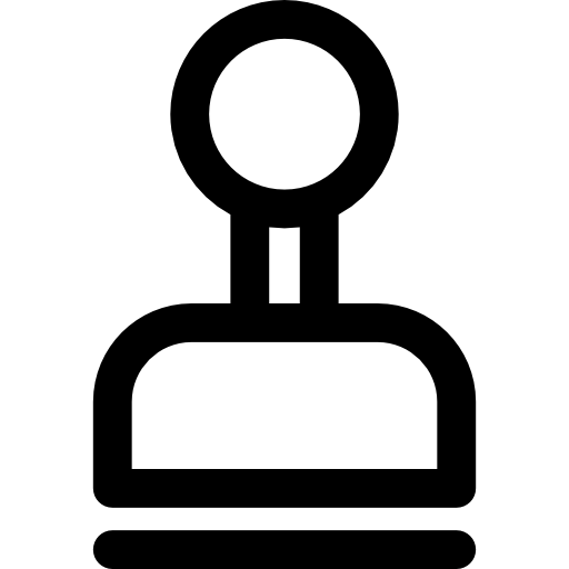 sello de goma  icono