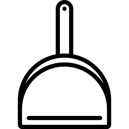 Dustpan Detailed Straight Lineal icon