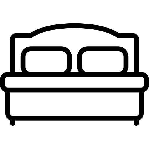 ベッド Detailed Straight Lineal icon