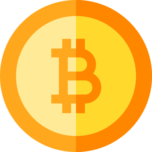 bitcoin Basic Straight Flat Ícone