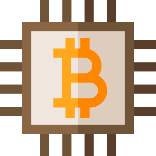bitcoin Basic Straight Flat icoon
