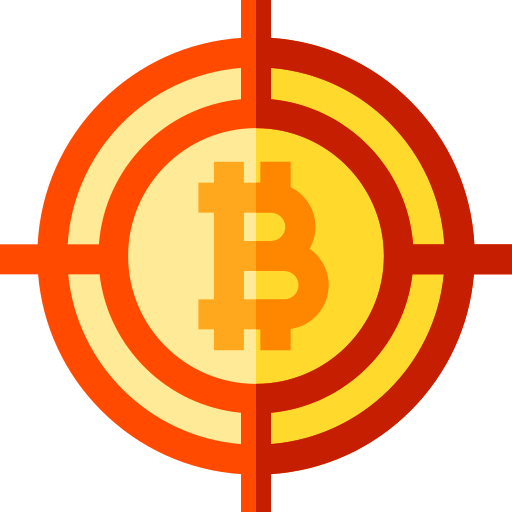 bitcoin Basic Straight Flat icoon
