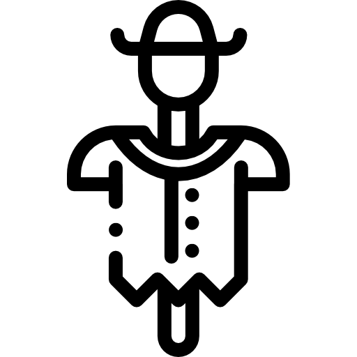 허수아비 Detailed Rounded Lineal icon