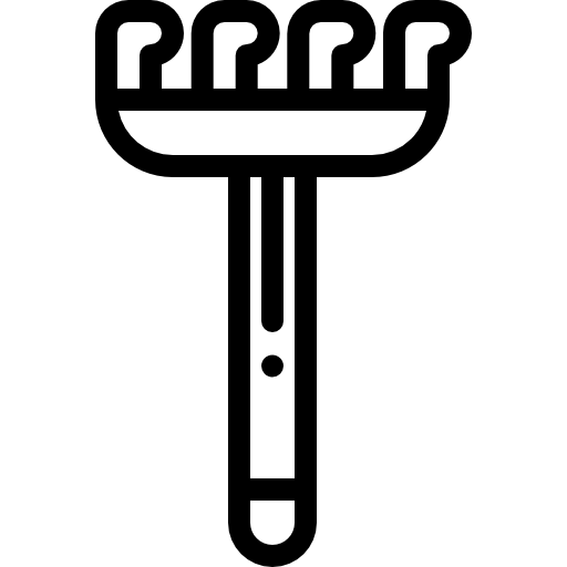 rastrillo Detailed Rounded Lineal icono