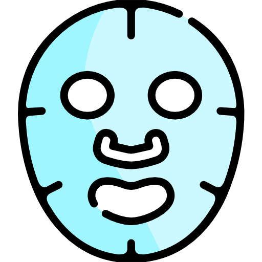 máscara Kawaii Lineal color icono