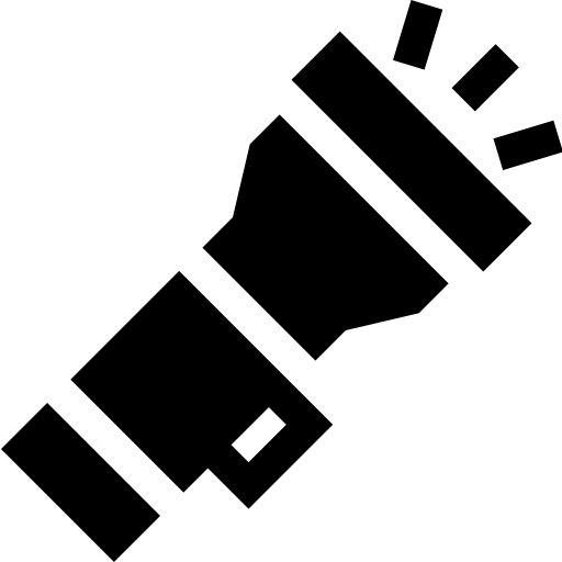 taschenlampe Basic Straight Filled icon