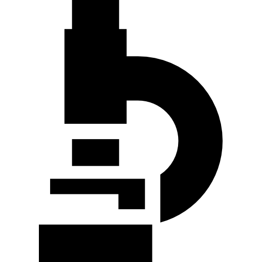 microscopio Basic Straight Filled icona