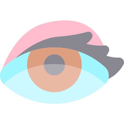Глаз Kawaii Flat иконка