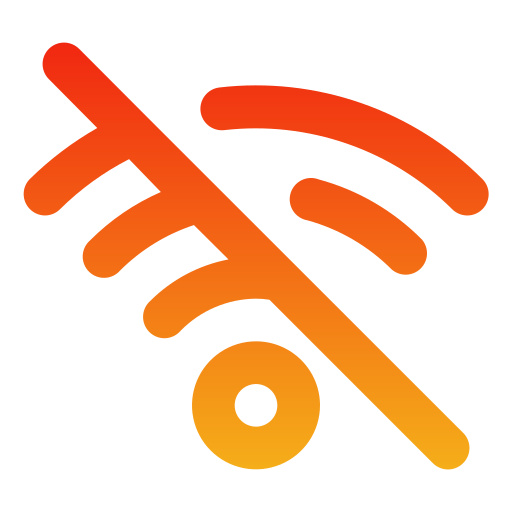 Wifi slash Generic gradient outline icon