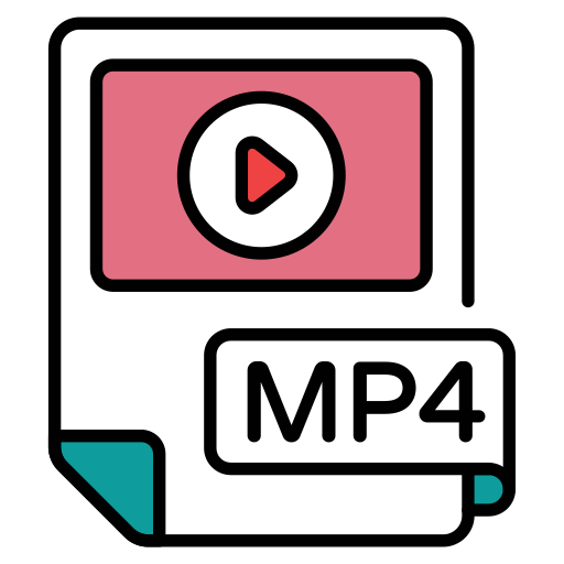 fichier vidéo Generic color lineal-color Icône