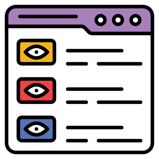 List Generic color lineal-color icon