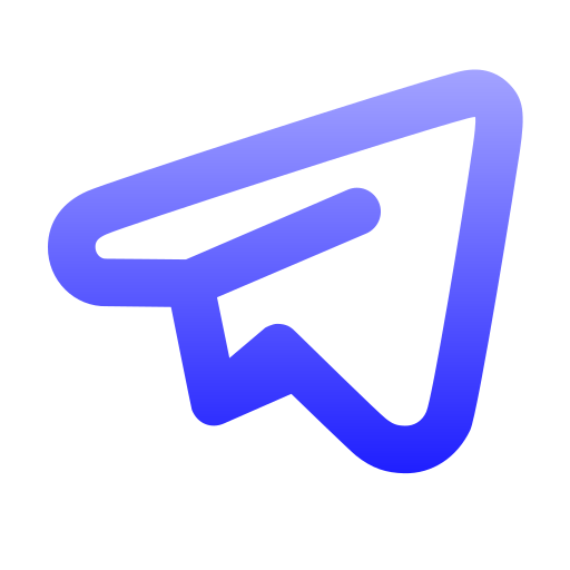 Telegram Generic gradient outline icon