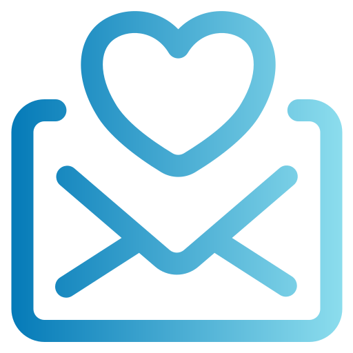 Love mail Generic gradient outline icon