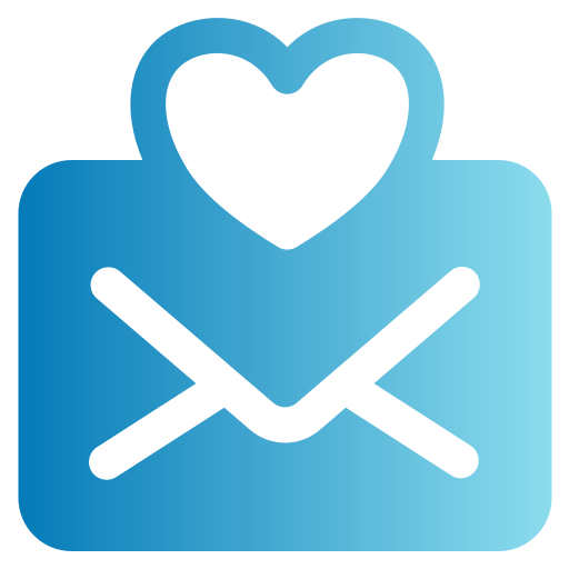 Love mail Generic gradient fill icon
