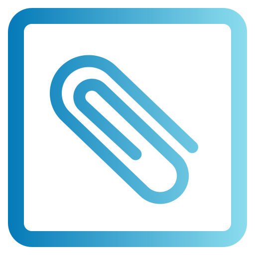 Paper clip Generic gradient outline icon