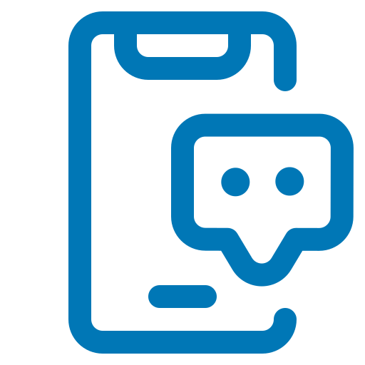 Mobile chat Generic color outline icon