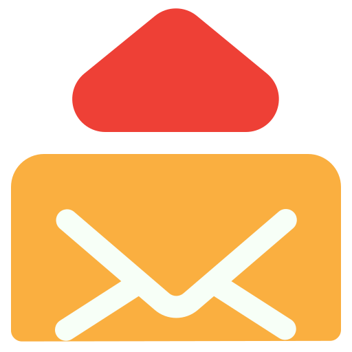 wysyłanie maila Generic color fill ikona